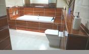 Moabi Beige & Rosso Bathroom Tiles